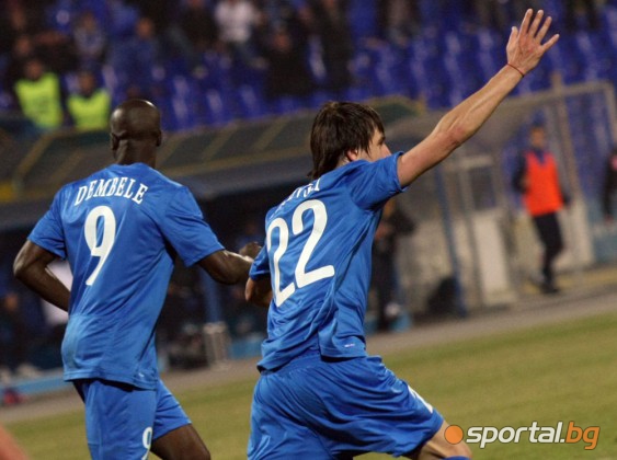 Darko Tasevski celebrates his goal