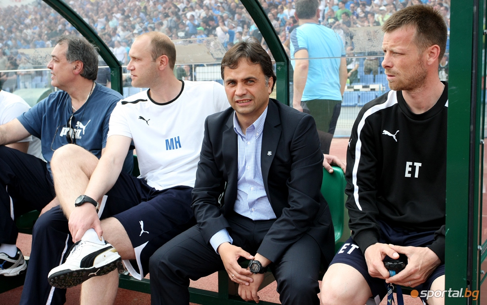 Николай Митов като старши треньор на Левски