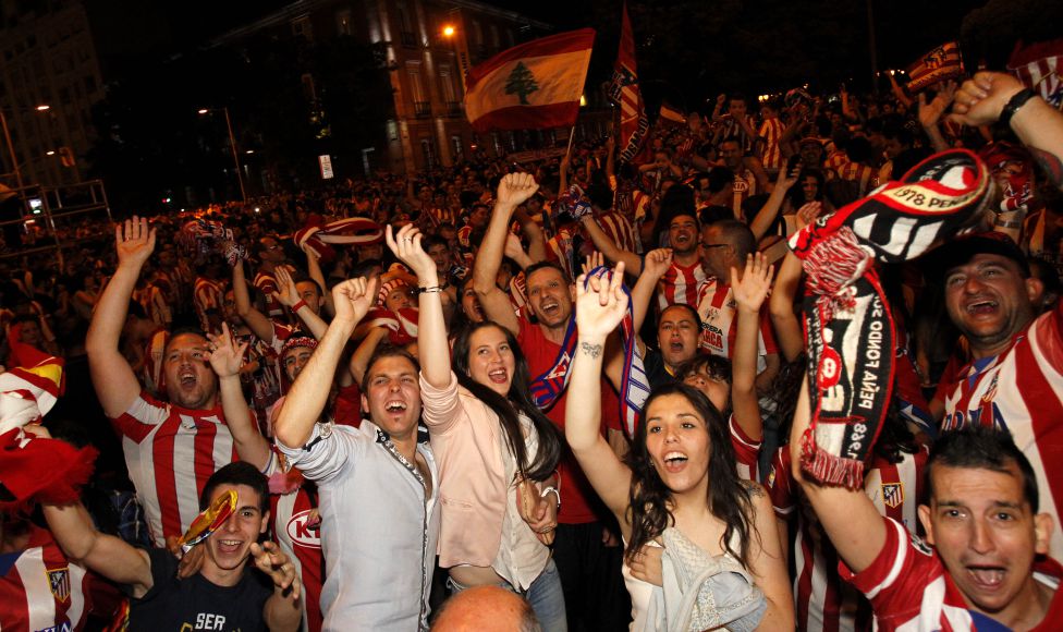 Хиляди в Мадрид отпразнуваха титлата на Атлетико