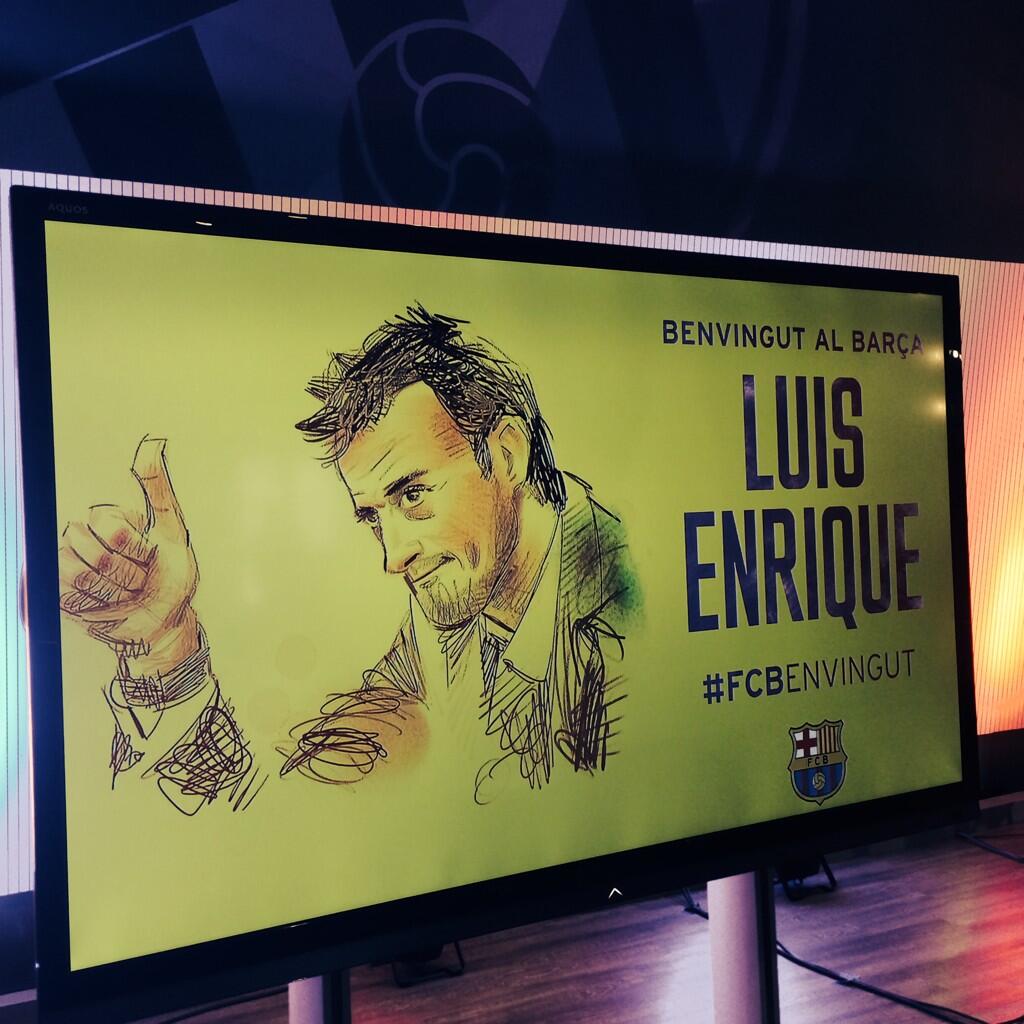 Луис Енрике беше официално представен в Барса