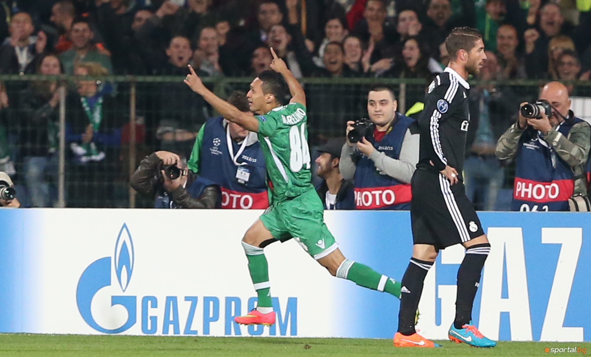 Българският шампион Лудогорец загуби от галактическия тим Реал Мадридс 1:2 - част I