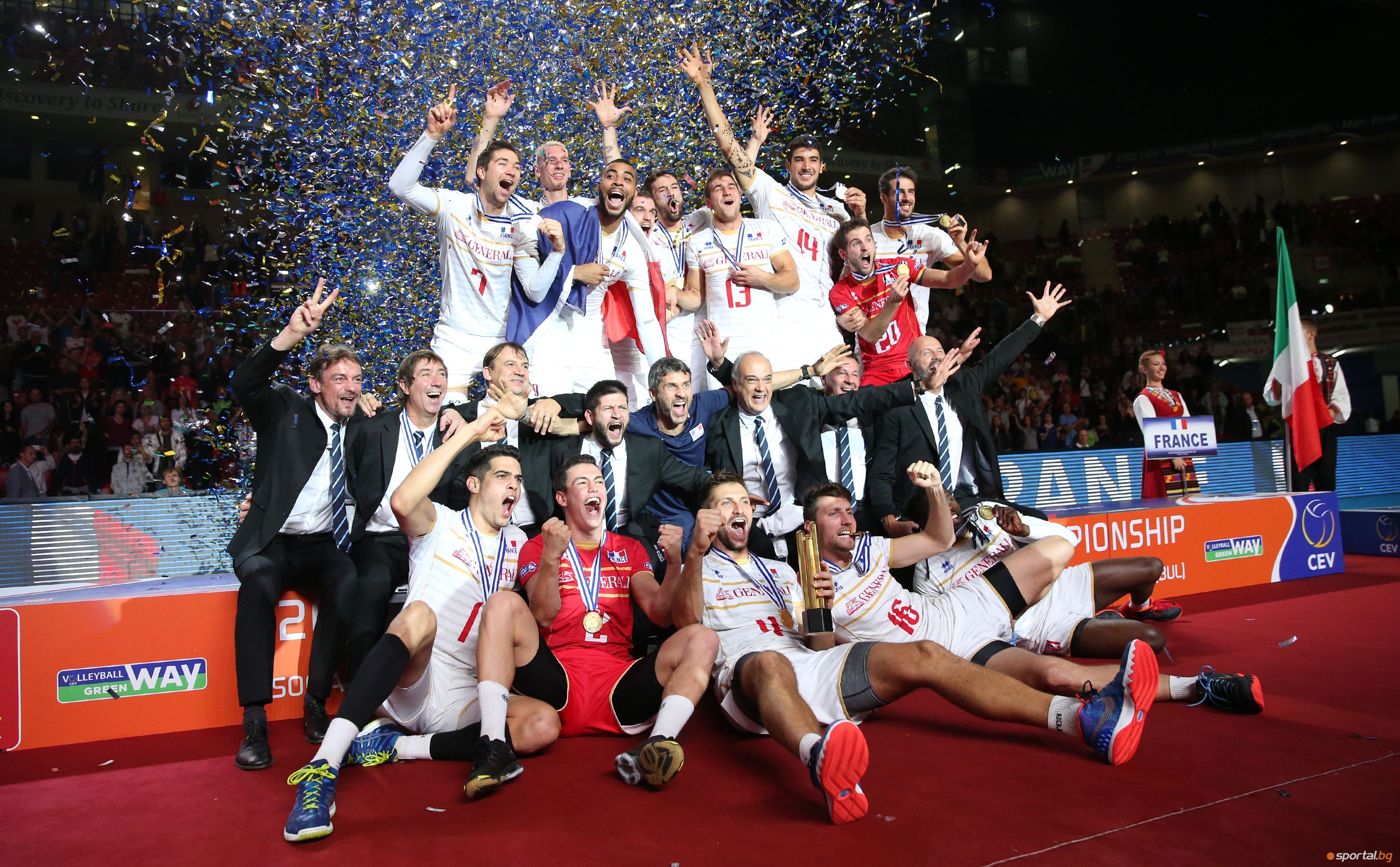Франция е европейски шампион по волейбол