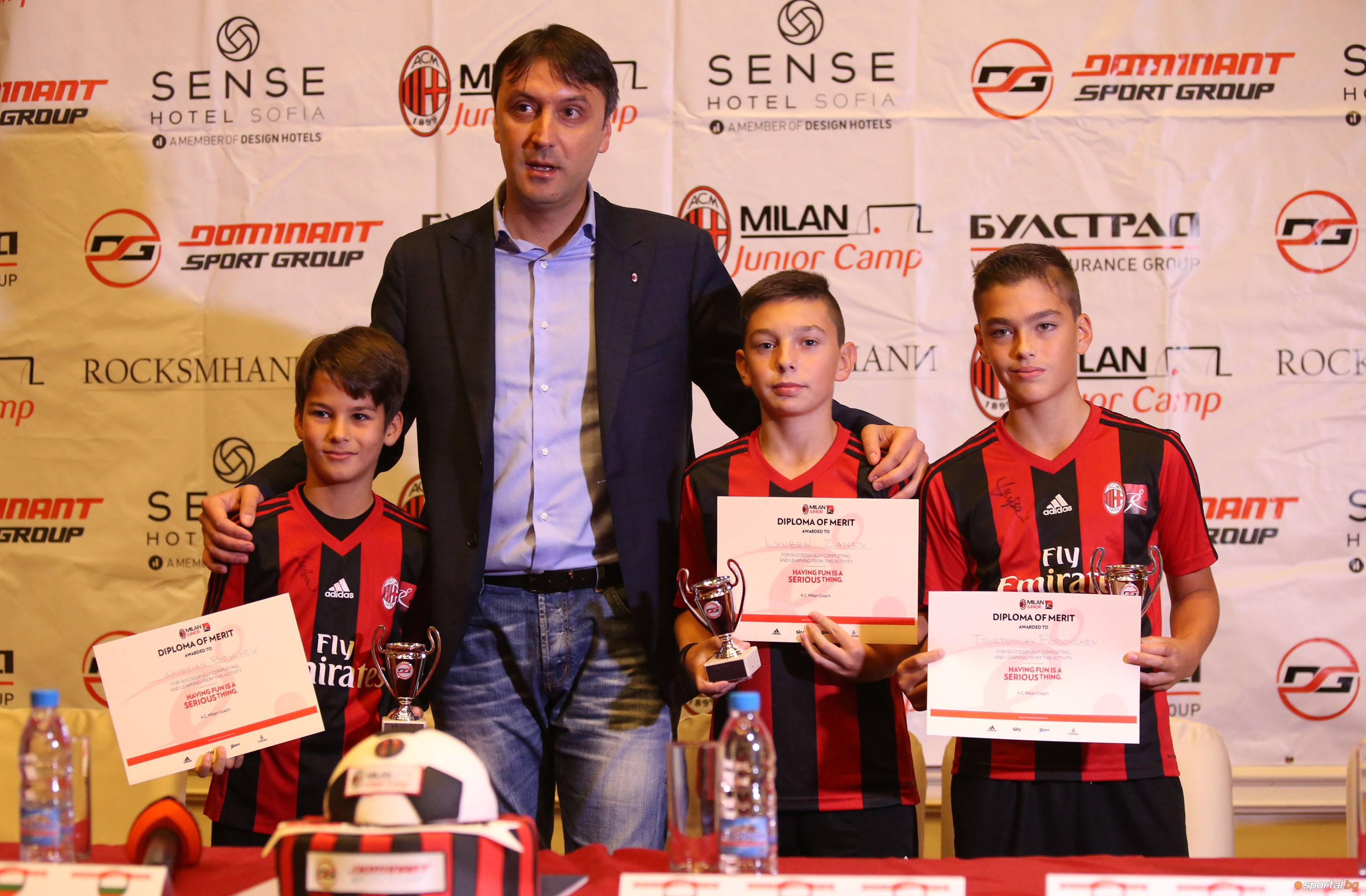 Наградиха победителите от Milan Junior Camp