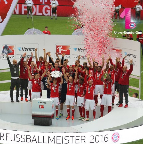 Байерн (Мюнхен) получи титлата за сезон 2015/16