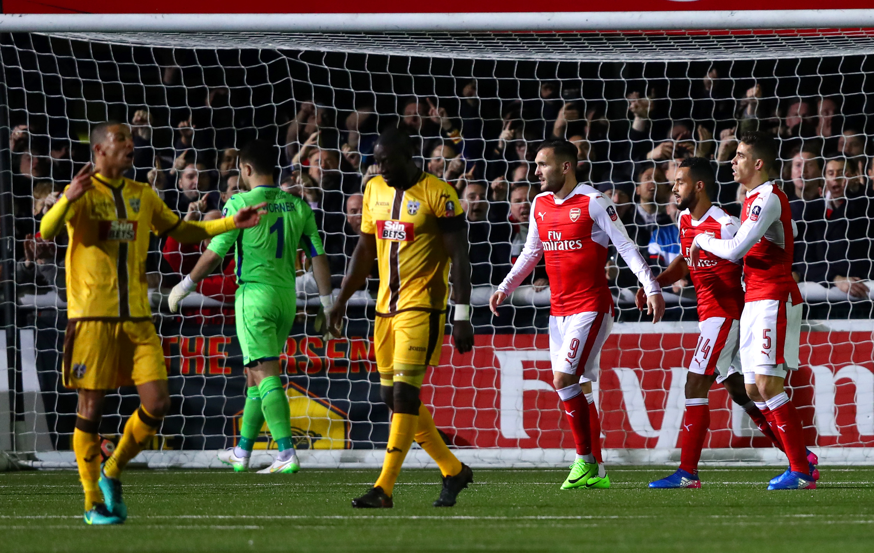 Сътън Юнайтед изживя звездния си миг срещу Арсенал