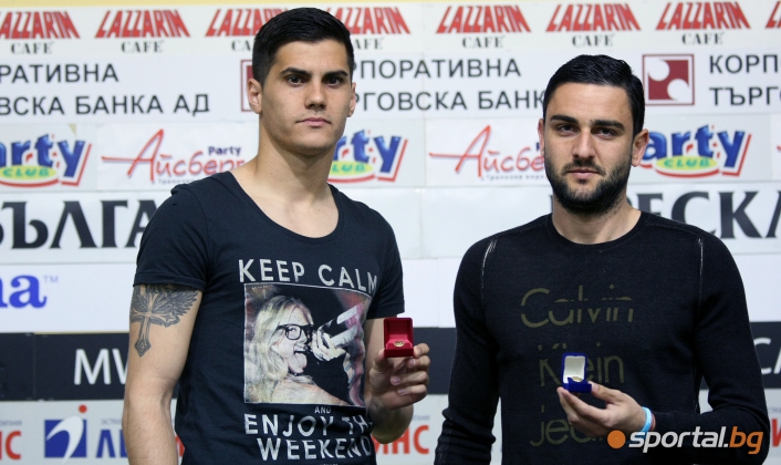  Владимир Гаджев и Пламен Крачунов бяха наградени за футболисти № 1 на месец март 