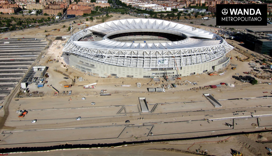 Новият стадион на Атлетико от въздуха