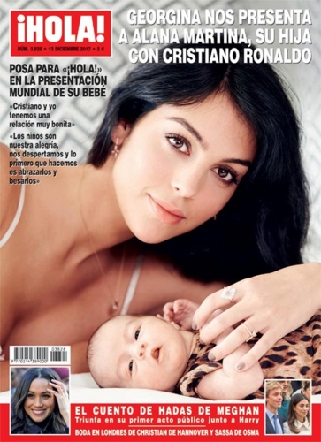 Роналдо и Джорджина показаха за пръв път дъщеря си в списание HOLA!