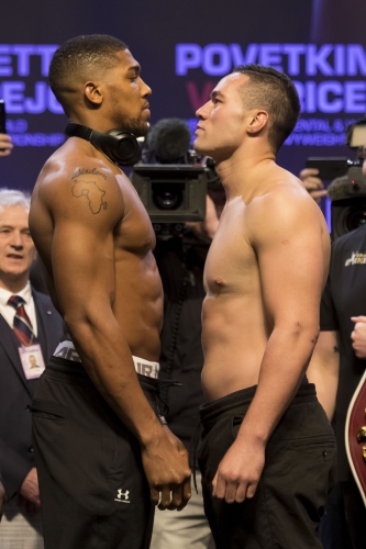  Джошуа vs. Паркър - кантарът 