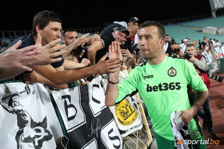  Радостта на Славия след спечелването на Купа България 2018 