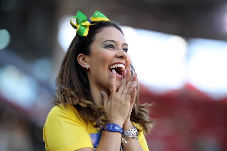 Бразилските фенове срещу Сърбия