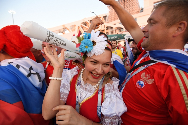 Феновете на Русия срещу Хърватия