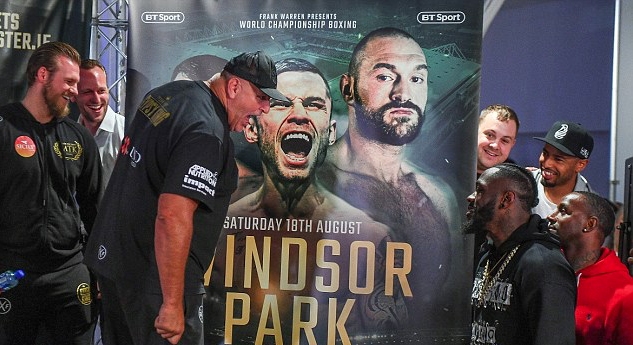  Тайсън Фюри и Франческо Пианета минаха през кантара в Белфаст 