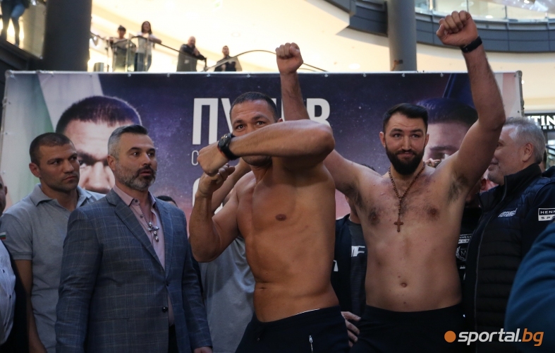  Официален кантар на Кубрат Пулев и Хюи Фюри 