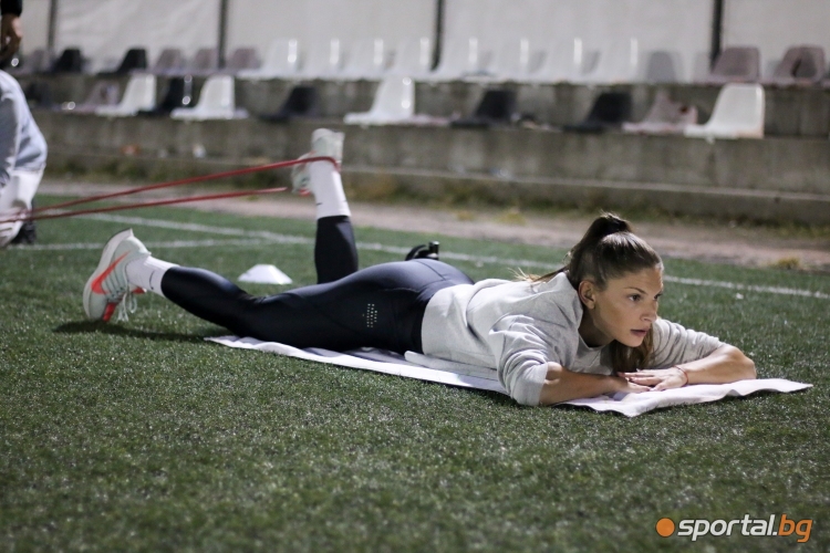 Тренировка на Габриела Петрова в Пловдив