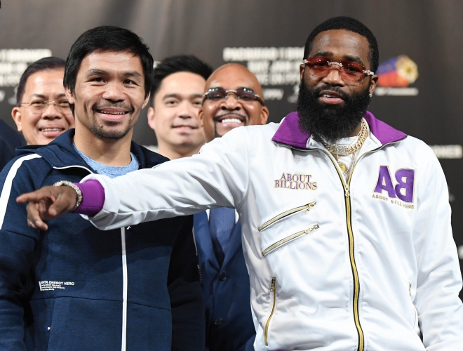  Мани Пакяо и Ейдриън Бронър застанаха лице в лице 